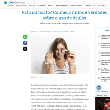 Fato ou boato? Conheça mitos e verdades sobre o uso de óculos – Pleno News