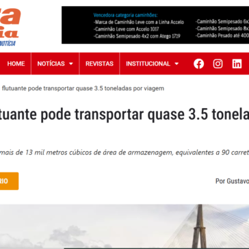 Armazém flutuante pode transportar quase 3.5 toneladas por viagem – Frota e Cia