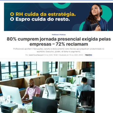 80% cumprem jornada presencial exigida pelas empresas- 72% reclamam