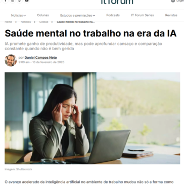 Saúde mental no trabalho na era da IA