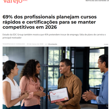 69% dos profissionais planejam cursos rápidos e certificações para se manter competitivos em 2026