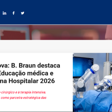 Tradição que inova: B. Braun destaca Conectividade, Educação médica e suporte técnico na Hospitalar 2026 – Medicina S/A
