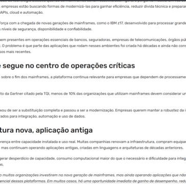 Empresas voltam a investir em mainframes, mas sistemas antigos travam ganho com IA – Business Moment