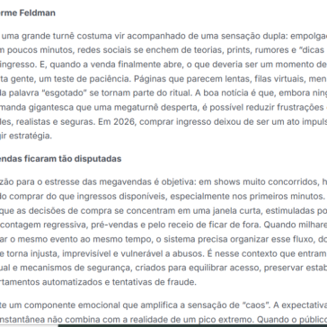 A era das megaturnês: como fãs podem reduzir frustração em vendas disputadas – Cliente SA