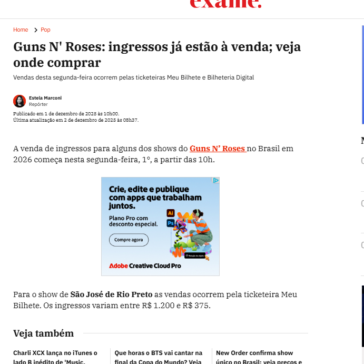 Guns N’ Roses: ingressos já estão à venda; veja onde comprar – Exame
