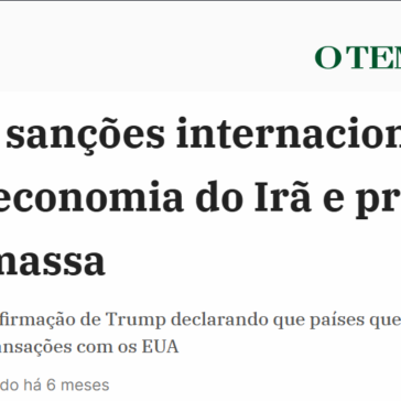 Entenda como sanções internacionais pressionam a economia do Irã e provocam protestos em massa – O Tempo