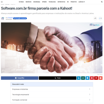 Software.com.br firma parceria com a Kahoot! – IT Section