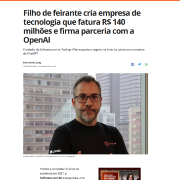 Filho de feirante cria empresa de tecnologia que fatura R$ 140 milhões e firma parceria com a OpenAI – Globo