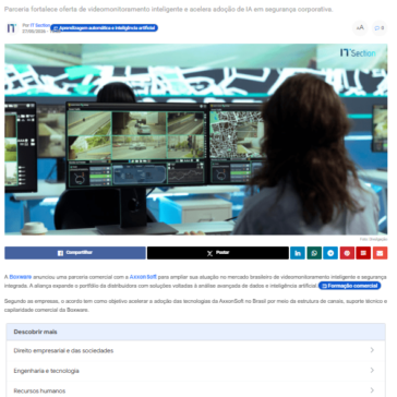 Boxware amplia portfólio com soluções da AxxonSoft – It Section