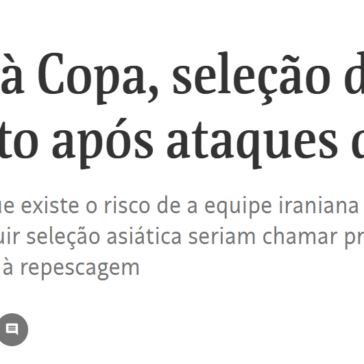 Classificada à Copa, seleção do Irã tem futuro incerto após ataques dos EUA – Folha de São Paulo