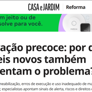 Infiltração precoce: por que imóveis novos também apresentam o problema? – Casa e Jardim