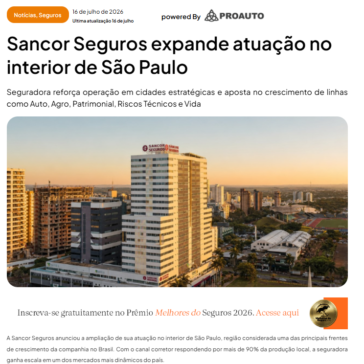 Sancor Seguros expande atuação no interior de São Paulo – Revista Apólice