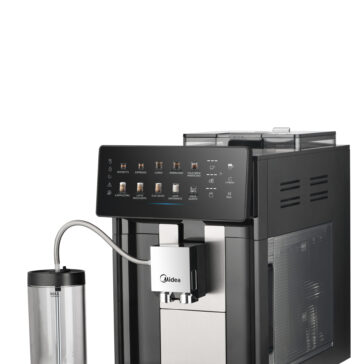 Midea amplia portfolio premium e lança cafeteira automática com moedor integrado e oito bebidas