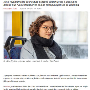 71% das mulheres relatam já terem sofrido assédio nas capitais