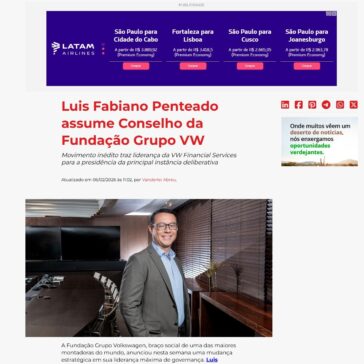 Luis Fabiano Penteado assume Conselho da Fundação Grupo VW