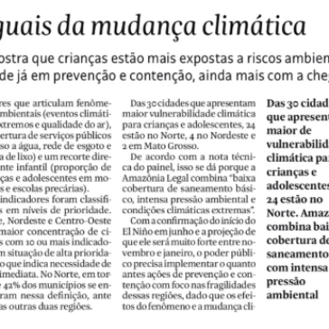 Impactos desiguais da mudança climática