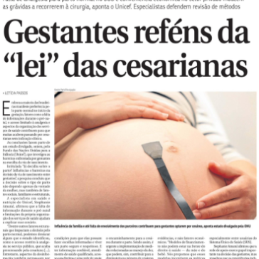Gestantes reféns da “lei” das cesarianas