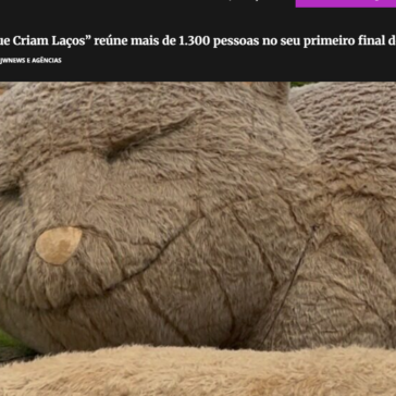 Iniciativa “Histórias Que Criam Laços” reúne mais de 1.300 pessoas no seu primeiro final de semana