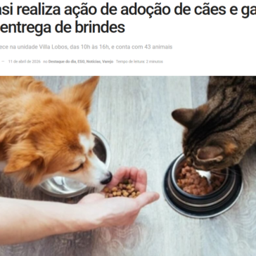 Cobasi realiza ação de adoção de cães e gatos com entrega de brindes