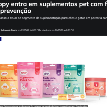Happy entra em suplementos pet com foco em prevenção