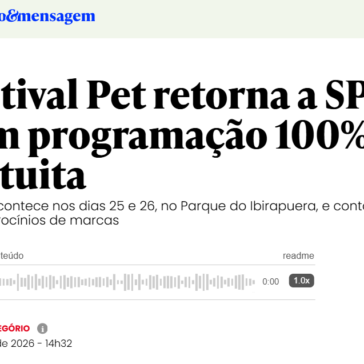 Festival Pet retorna a SP com programação 100% gratuita