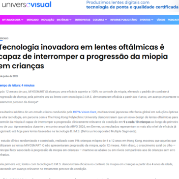 Tecnologia inovadora em lentes oftálmicas é capaz de interromper a progressão da miopia em crianças – Universo Visual