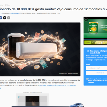 Ar-condicionado de 18.000 BTU gasta muito? Veja consumo de 12 modelos à venda