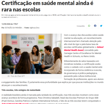 Certificação em saúde mental ainda é rara nas escolas – Estadão da Paraíba