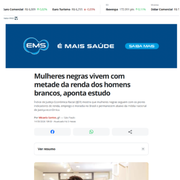 Mulheres negras vivem com metade da renda dos homens brancos, aponta estudo