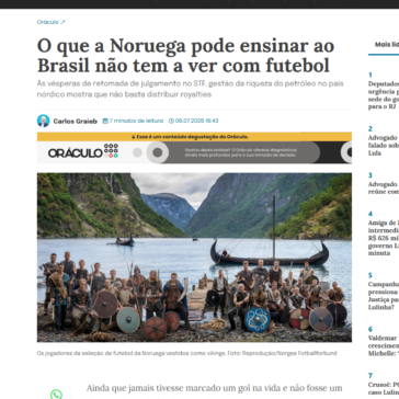 O que a Noruega pode ensinar ao Brasil não tem a ver com futebol