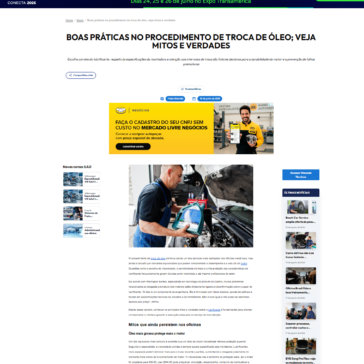 Boas práticas no procedimento de troca de óleo; veja mitos e verdades