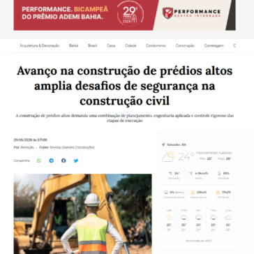 Avanço na construção de prédios altos amplia desafios de segurança na construção civil