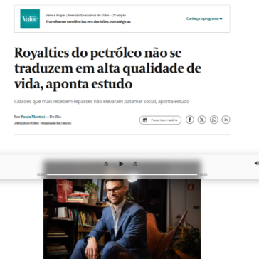 Royalties do petróleo não se traduzem em alta qualidade de vida, aponta estudo