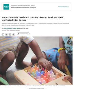 Maus-tratos contra crianças crescem 14,6% no Brasil e expõem violência dentro de casa