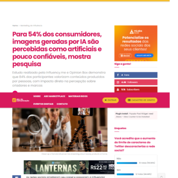 Para 54% dos consumidores, imagens geradas por IA são percebidas como artificiais e pouco confiáveis, mostra pesquisa