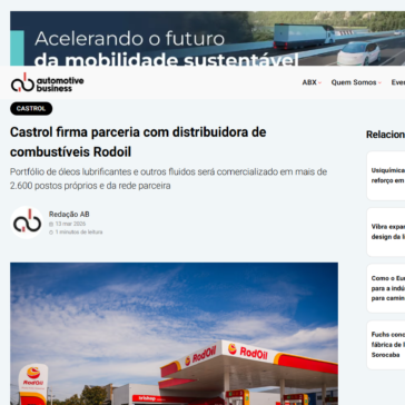 Castrol firma parceria com distribuidora de combustíveis Rodoil