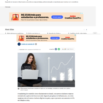 Crescimento do marketing de influência traz oportunidades para criadores