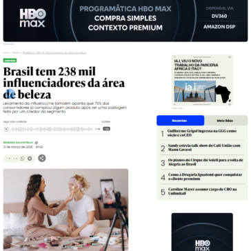 Brasil tem 238 mil influenciadores da área de beleza