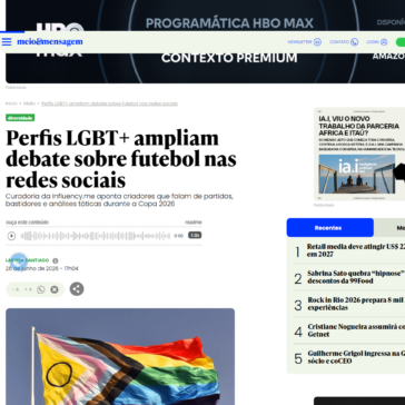 Perfis LGBT+ ampliam debate sobre futebol nas redes sociais