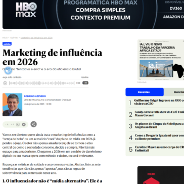 Marketing de influência em 2026