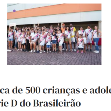 Ação social leva cerca de 500 crianças e adolescentes a jogo do Ferroviário pela Série D do Brasileirão