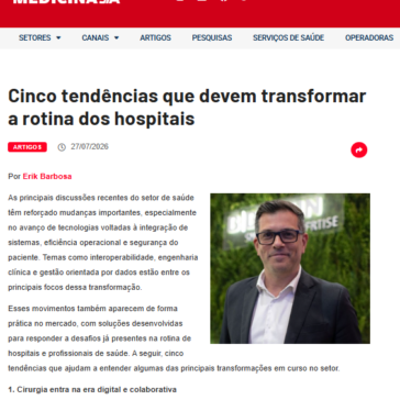 Cinco tendências que devem transformar a rotina dos hospitais – Medicina SA