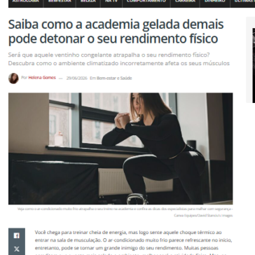Saiba como a academia gelada demais pode detonar o seu rendimento físico – Ana Maria
